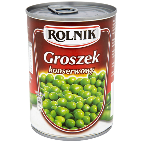 Rolnik Boiled Green Peas - 12X400G dimarkcash&carry