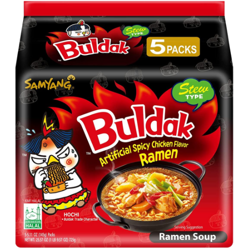 Samyang Buldak Stew Type Chicken Ramen 5X140G