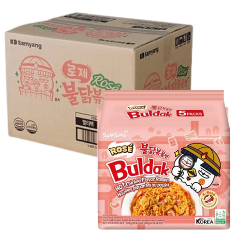 Samyang Buldak Rose Hot Chicken Ramen 8X(5X140G) dimarkcash&carry