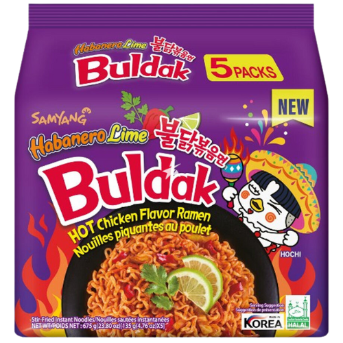 Samyang Buldak Habanero Lime Hot Chicken Ramen 8X(5X135G) dimarkcash&carry