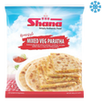 Shana Home Style Mix Veg Paratha 12X400G - Collection Only Frozen Product dimarkcash&carry