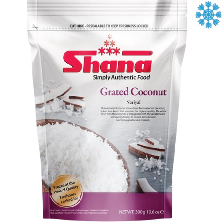 Shana Grated Coconut 12X300G - Collection Only Frozen Product dimarkcash&carry
