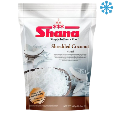 Shana Shredded Coconut 12X300G - Collection Only Frozen Product dimarkcash&carry