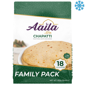 Aaila Chappati Multi Pack 8X810G (18Pcs) - Collection Only Frozen Product dimarkcash&carry