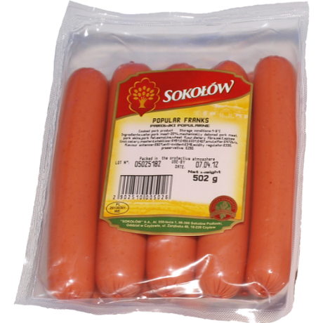 Sokolow Popular Franks (1X1Kg) dimarkcash&carry