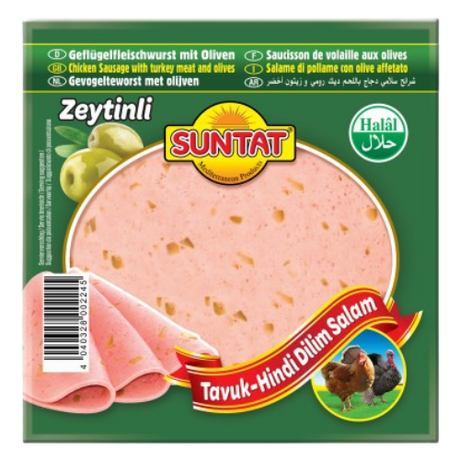 Suntat Sliced Poultry Sausage with Olives 12x200g dimarkcash&carry