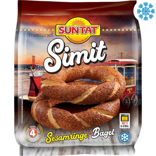 Frozen Suntat SÄ±mÄ±t (Sesame Bagel) 12X400G (4PÄ±eces) - Collection Only Frozen Product (Copy) dimarkcash&carry