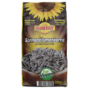 Suntat Nuts Black Sunflower Seeds Salted 16X200G dimarkcash&carry