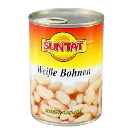 Suntat White Beans Tin 12x400g dimarkcash&carry