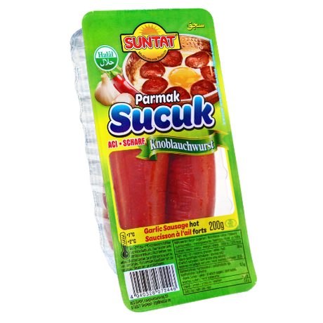 Suntat Parmak Sucuk Hot 16X200G dimarkcash&carry