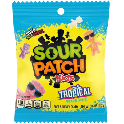 Sour Patch Kids Tropical 12X102G (Bag)