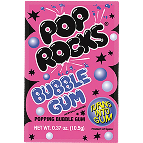 Pop Rocks Bubble Gum Popping Candy 24x9.5g