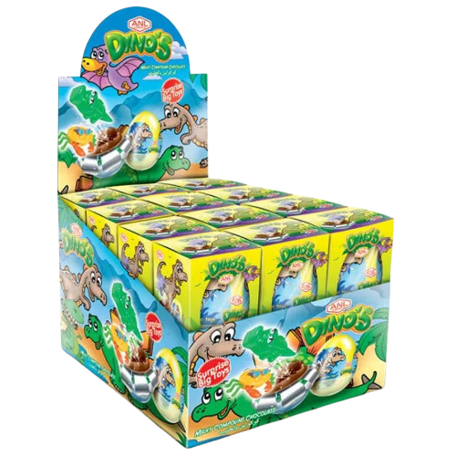 Dino's Surprise Egg Toys 24x60g