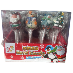 Maxco Chrismas Hard Candy Lollipop Mini 48X12G dimarkcash&carry