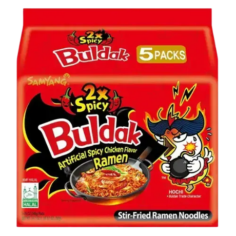 Samyang Buldak 2X Spicy Chicken Ramen 5X140G