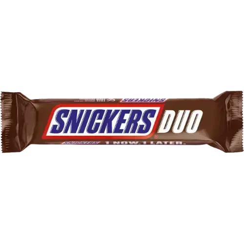 Snickers Duo Pack Chocolate Bar 24X75G