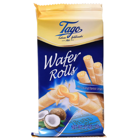 Tago Roll Wafers-coconut 12x150g dimarkcash&carry