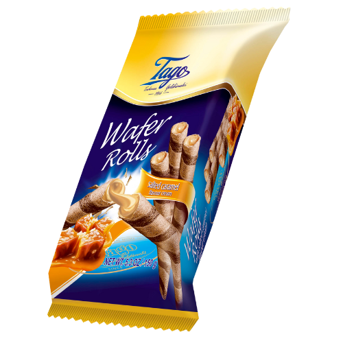 Tago Roll Wafers Caramel 30x150g dimarkcash&carry