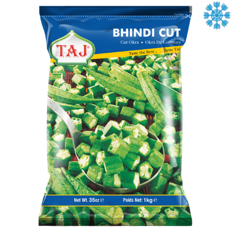 Taj Family Pack Cut Okra 6X1Kg - Collection Only Frozen Product dimarkcash&carry