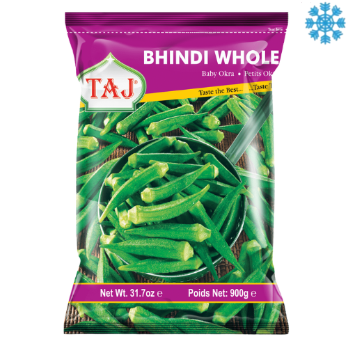 Taj Whole Okra Value Pack 6X900G - Collection Only Frozen Product dimarkcash&carry