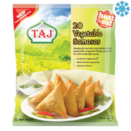 Taj Samosa Catering 12X700G (20Pcs) - Collection Only Frozen Product dimarkcash&carry