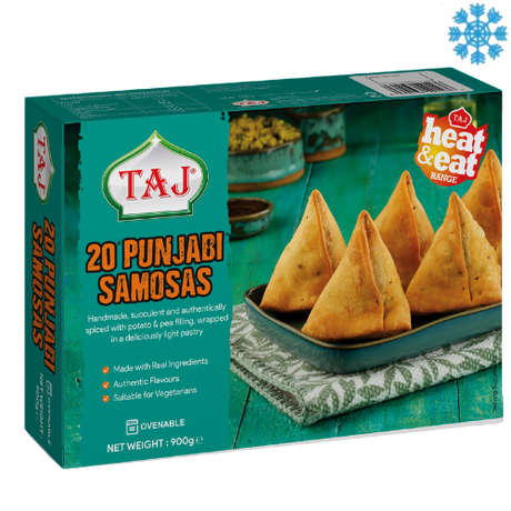 Taj Catering Punjabi Samosa 6X900G - Collection Only Frozen Product dimarkcash&carry