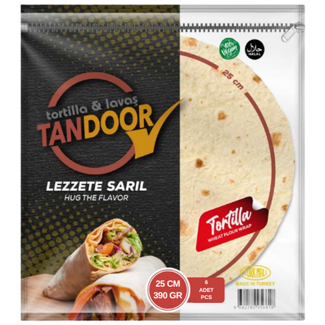 Tandoor Tortilla 8 unit 25cm 16x520g dimarkcash&carry