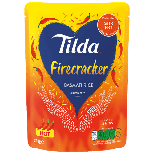 Tilda FireCracker Rice 6X250g - PMP - £1.29 dimarkcash&carry