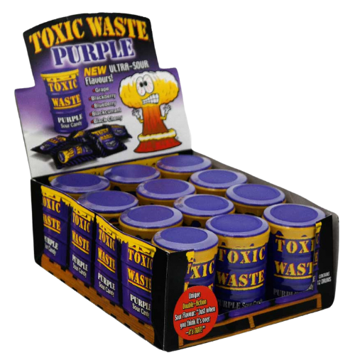 Toxic Waste Purple Drum 12X42G dimarkcash&carry