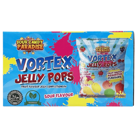 Vortex Jelly Pops Sour 12x315g dimarkcash&carry