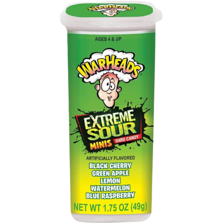 Warheads Extreme Sour Hard Candy Mini'S 18X49G dimarkcash&carry