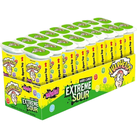 Warheads Extreme Sour Hard Candy Mini'S 18X49G dimarkcash&carry