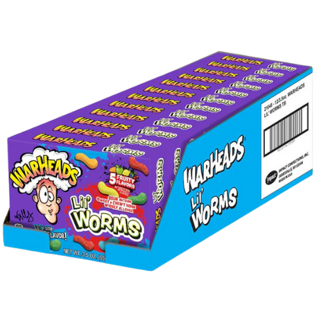 Warheads Theatre Box Lil Worms 12x99g (4oz) dimarkcash&carry