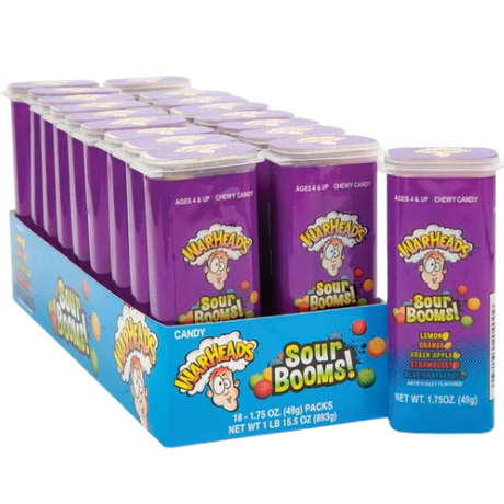 Warheads Sour Booms 18X49G(1.75Oz) dimarkcash&carry