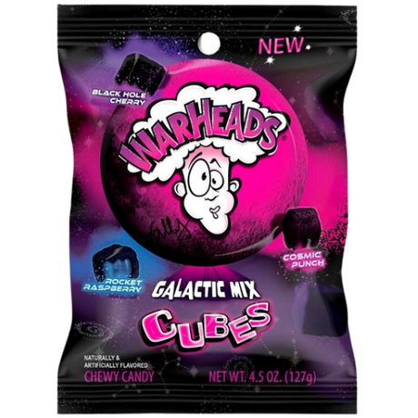 Warheads Galactic Cubes 12X4.5Oz (127G)