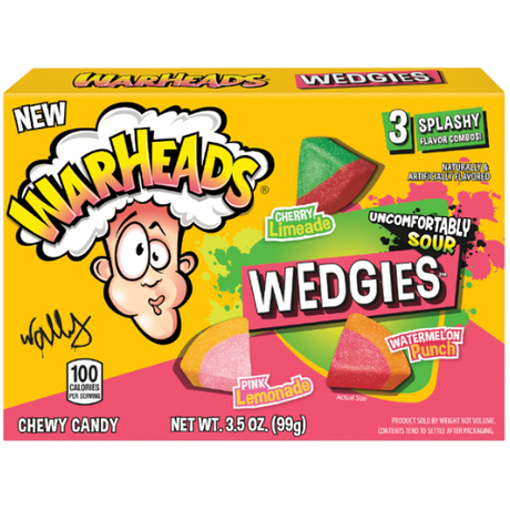 Warheads Theatre Wedgies Chewy Candy 12X99G (3.5Oz) dimarkcash&carry