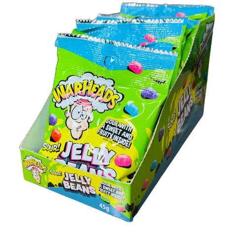 Warheads Sour Jelly Beans Peg Bag 12X141G (5Oz) dimarkcash&carry