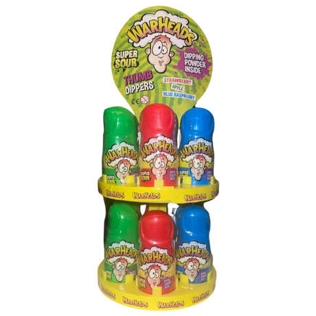 Warheads Super Sour Thumb Dippers 12X30G dimarkcash&carry