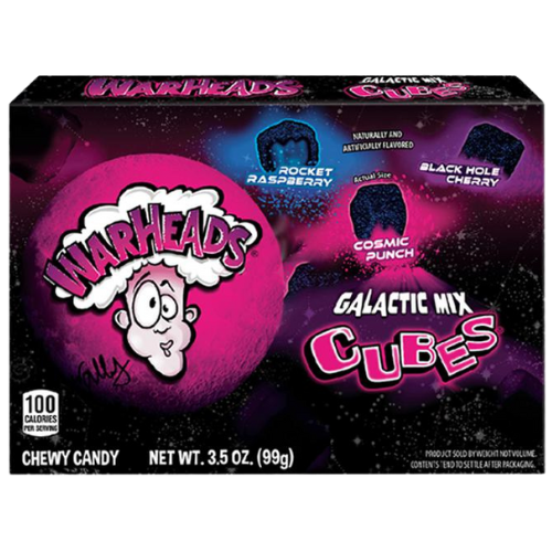 Warheads Galactic Cubes (Box) 12X99G (3.5Oz) dimarkcash&carry