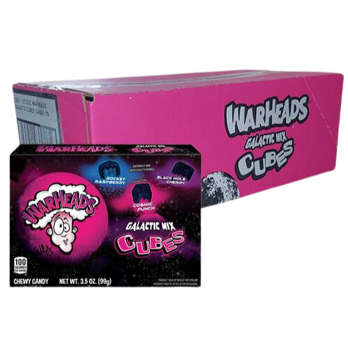 Warheads Galactic Cubes (Box) 12X99G (3.5Oz) dimarkcash&carry