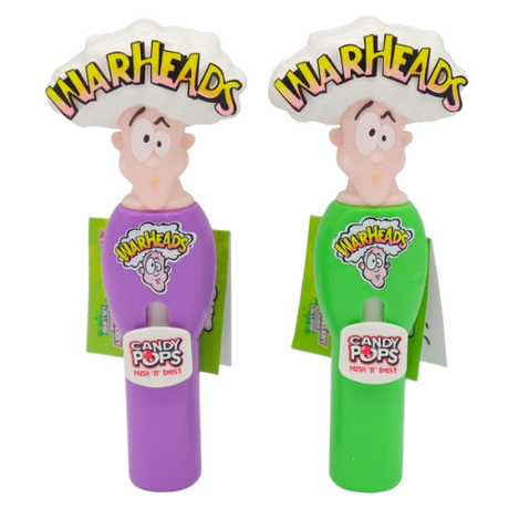 Warheads Candy Pop Push N Twist Lollipop 12X8G dimarkcash&carry