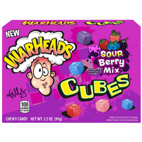 Warheads Theatre Berry Cubes 12x99g dimarkcash&carry