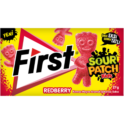 First Sour Patch *Redberry* Chewing Gum 12X27g dimarkcash&carry