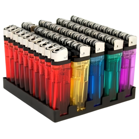 4Smoke Transparent Lighters 50pack dimarkcash&carry